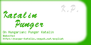 katalin punger business card